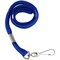 Sicurix Flat Lanyard W/ Hook, 100/PK, Blue 100PK BAU65613 - alternate 1